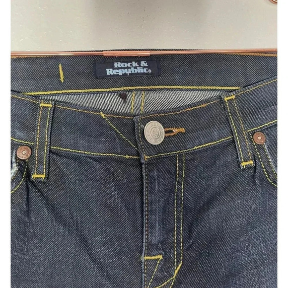 Rocks and Republic Womens Roth crthwrw Bootcut Leg Denim Jeans Sz 28 - Picture 3 of 12